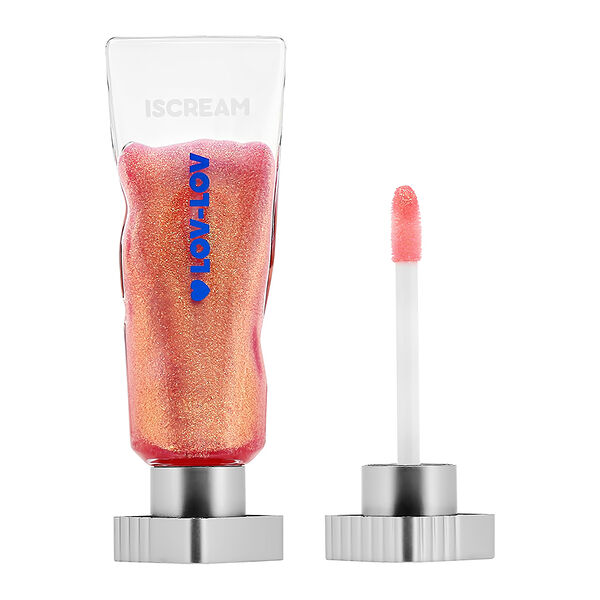 Блеск для губ Iscream Lov-Lov с глиттером тон 01, 4.5 г
