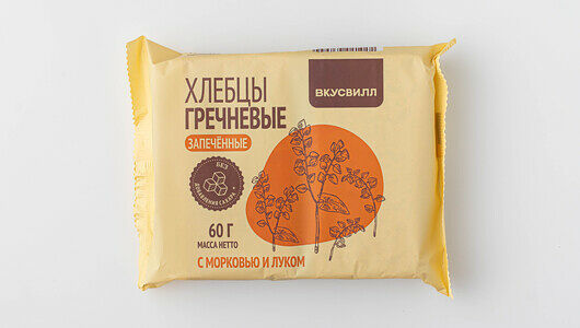 Хлебцы гречневые ВкусВилл запеченные с морковью и луком