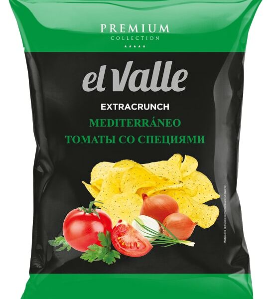 Чипсы El Valle Premium Томаты со специями 125г