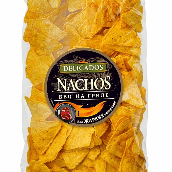 Чипсы кукурузные Delicados со вкусом барбекю 500 г