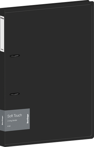 Папка Berlingo Soft Touch, на 2 кольцах, 24мм, 700мкм, D-кольца