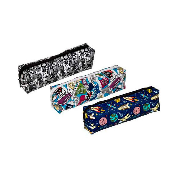 Пенал мягкий прямоугольн 200х70х35 Attomex Game
Time  текстильный с рисунком  ассорти 3 дизайна
арт7025418