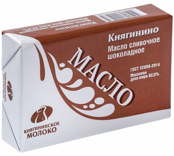 Масло шоколадное Княгининское Молоко 62%