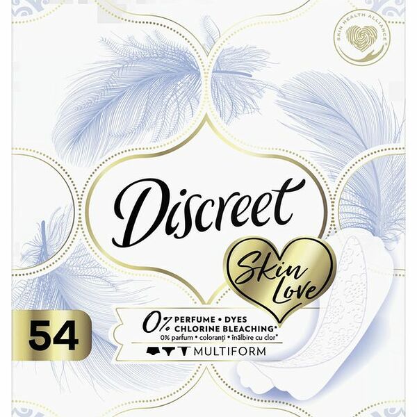 Прокладки ежедневные Discreet Skin love multiform, 54 шт.
