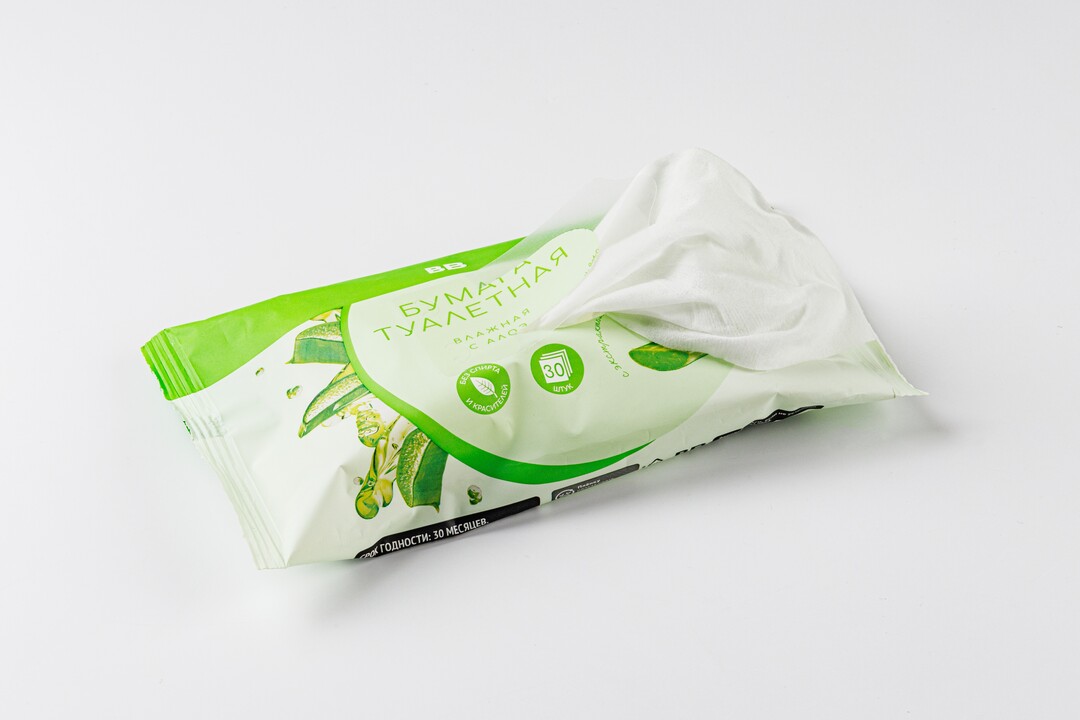 

Туалетная бумага влажная с Алоэ, 30 шт.