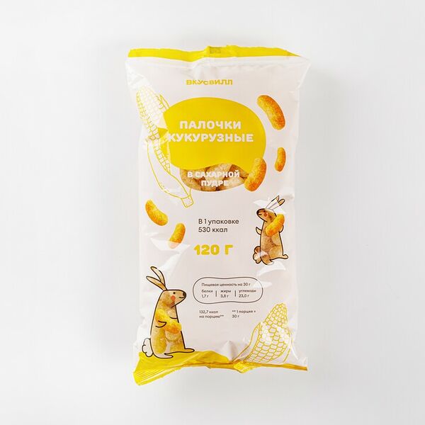 Палочки кукурузные в сахарной пудре 120г