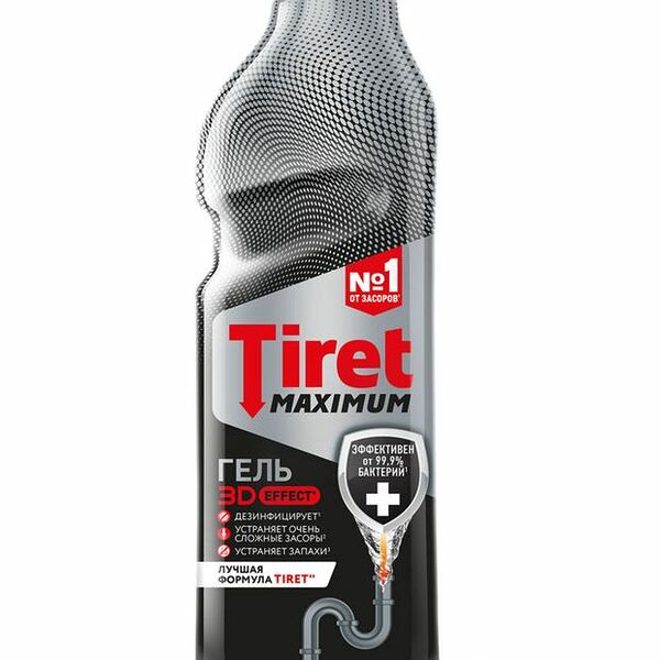 Гель Tiret Maximum для канализационных труб