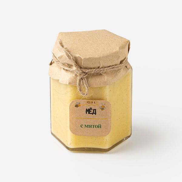 Мед с мятой 210г