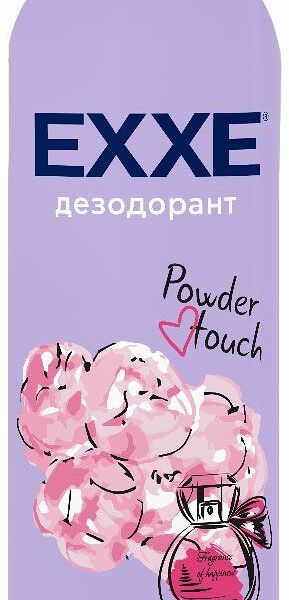 Дезодорант-спрей женский Exxe Powder touch пудра и нежность, 150 мл