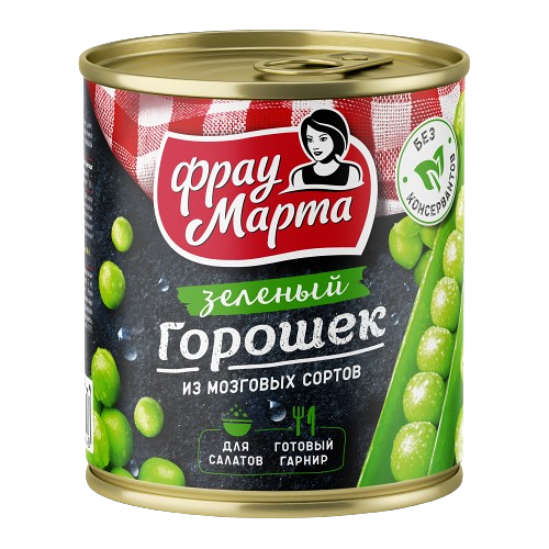 Горошек зеленый  Фрау Марта 310г ж/б