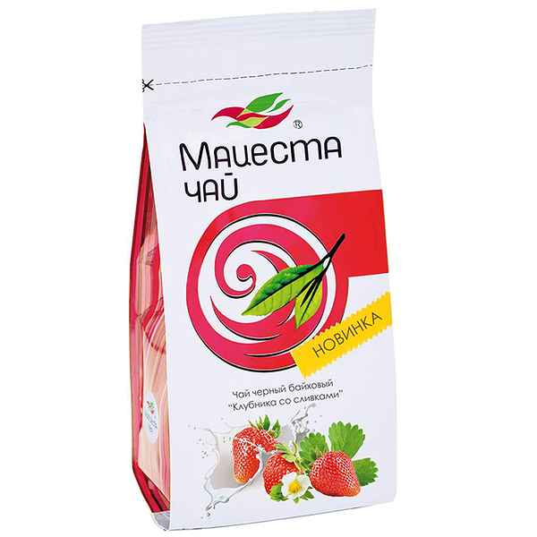 Чай черный Мацеста чай клубника со сливками 75 г