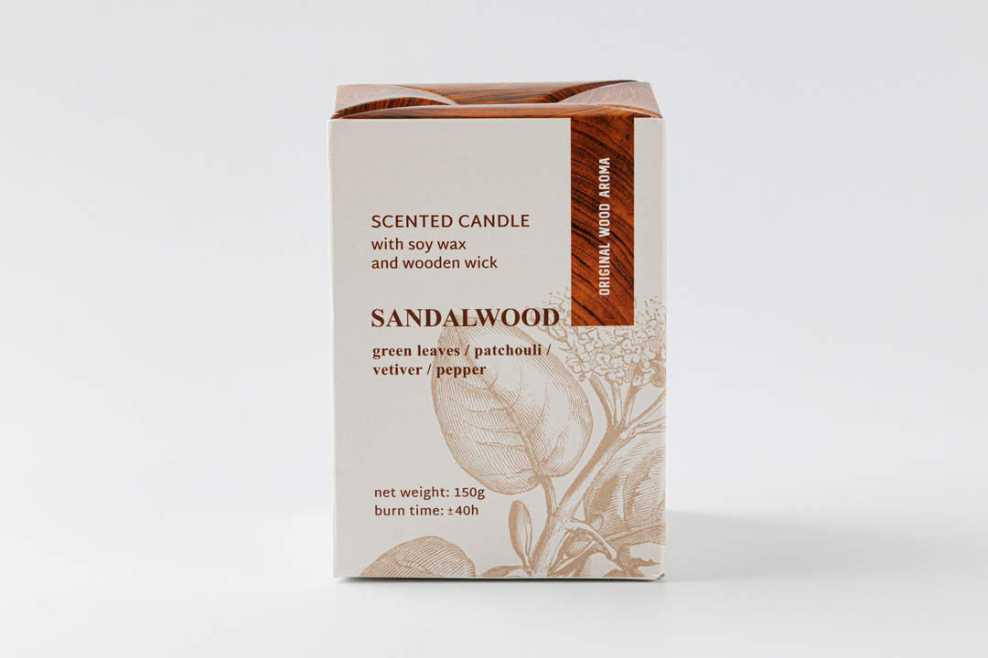 

Свеча ароматизированная в стакане "Сандаловое дерево" Sandalwood