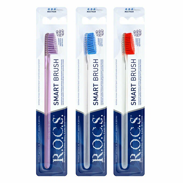 Зубная щетка R.O.C.S. классическая жесткая в ассортименте