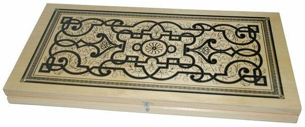 Игровой набор нарды+шашки деревянные с доской, 50х25 см