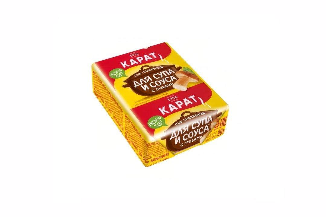 

Сыр плавленый Карат с грибами для супа 45%