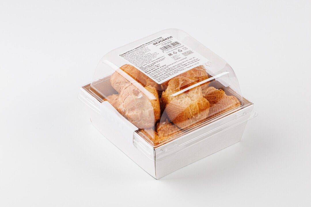 

Профитроли с кремом из творожного сыра