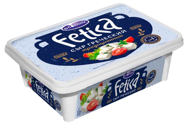 

Сыр мягкий рассольный Экомилк Фетика греческий традиционный 40% 220 г