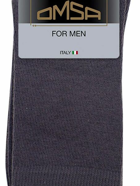 Носки мужские Omsa Eco демисезон темно-серые, размер 29