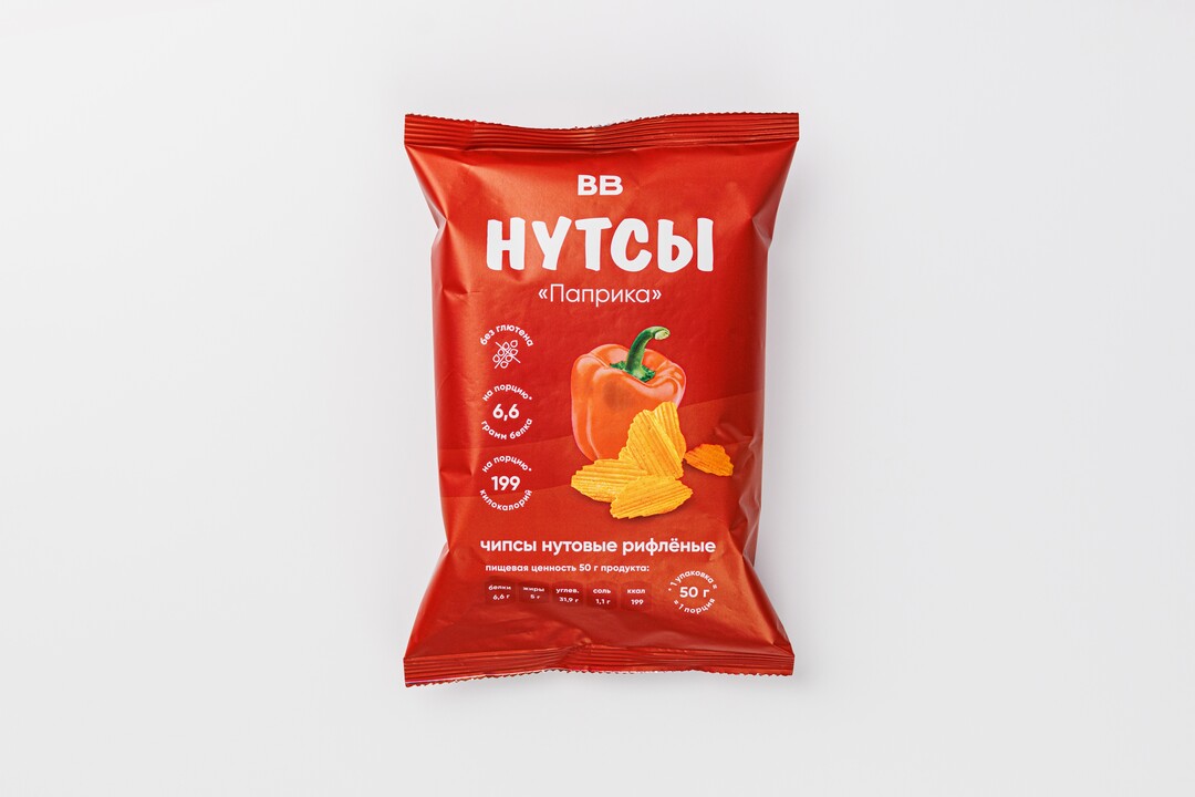 

Чипсы нутовые Паприка 50 г