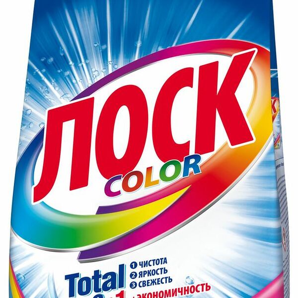Стиральный порошок Лоск Color для цветного 5400 г 36 стирок