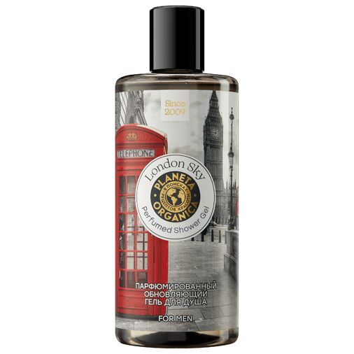 Гель для душа PLANETA ORGANICA Soul&Travel London Sky, For Men