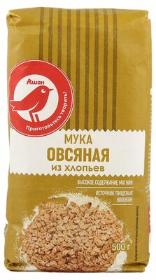 Мука овсяная Ашан Красная птица
