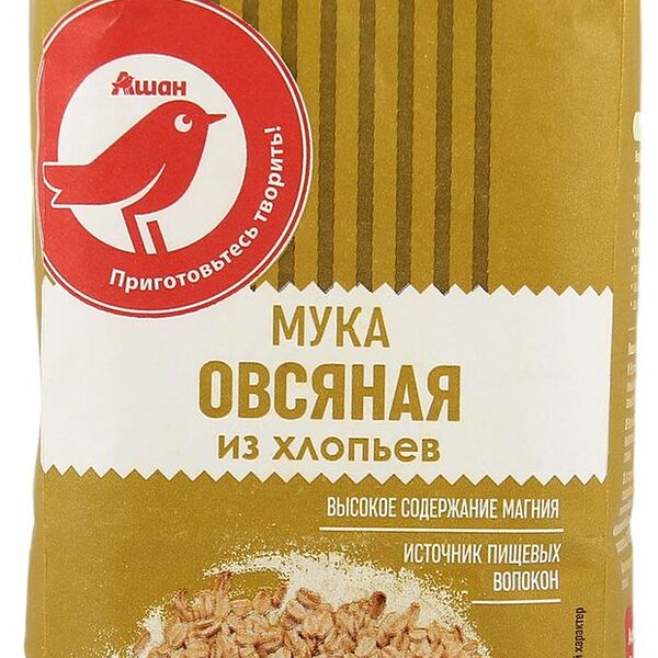 Мука овсяная Ашан Красная птица
