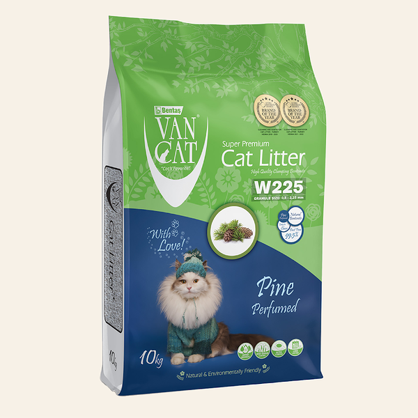 Van Cat Комкующийся наполнитель без пыли с ароматом соснового леса 10 кг