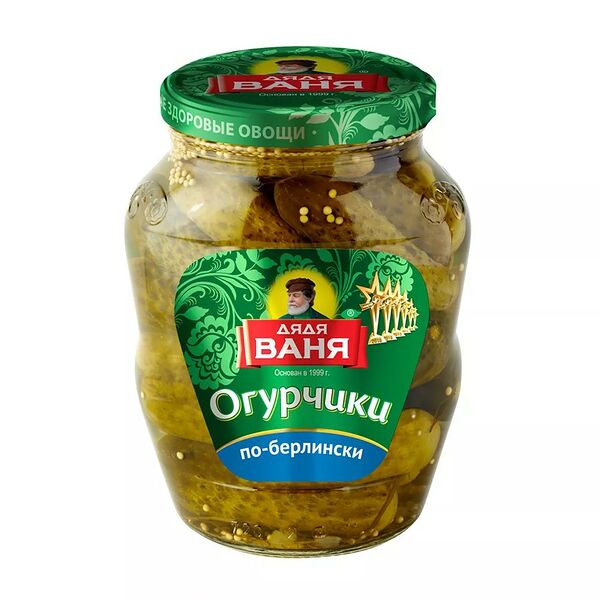 Огурчики Дядя Ваня По-Берлински маринованные 680г