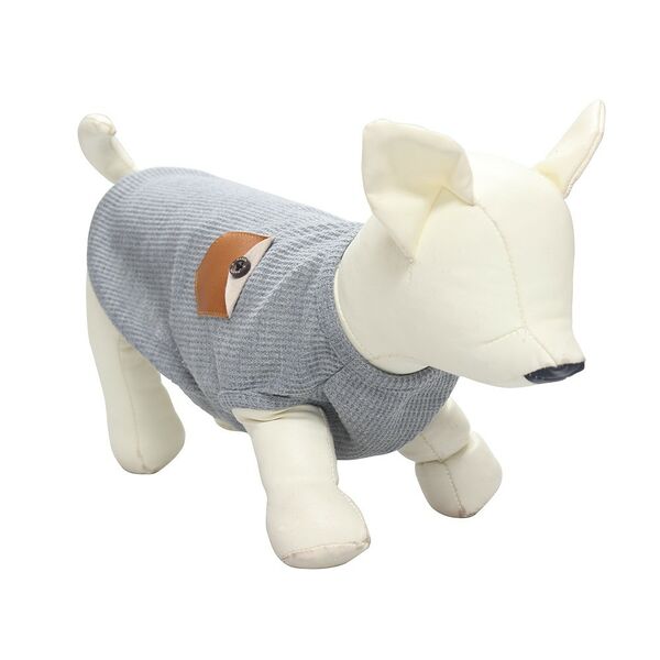 Футболка для собак FOXIE Autumn XL (длина спины 45см, обхват груди 58-62см) серая