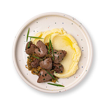 Печень цыплёнка-бройлера с картофельным пюре, «Азбука Life»