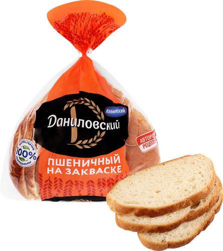 

Хлеб Коломенское Даниловский пшеничный нарезанный 400 г