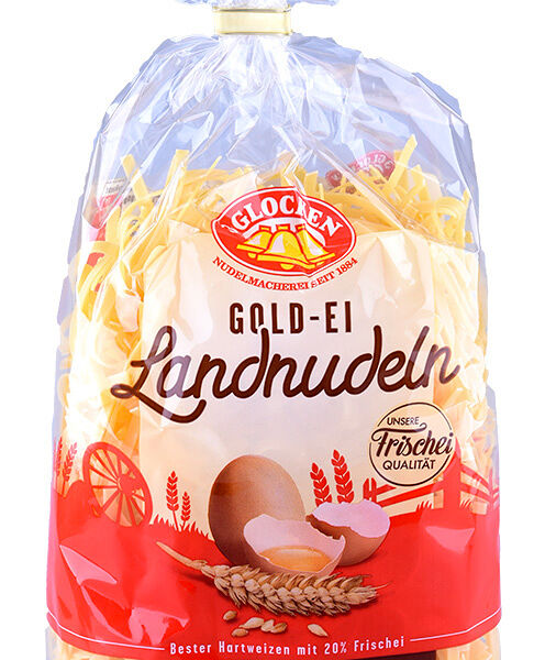 Мелкая лапша 3 Glocken Gold-Ei Landnudeln Schmale Bandnudeln, 350г