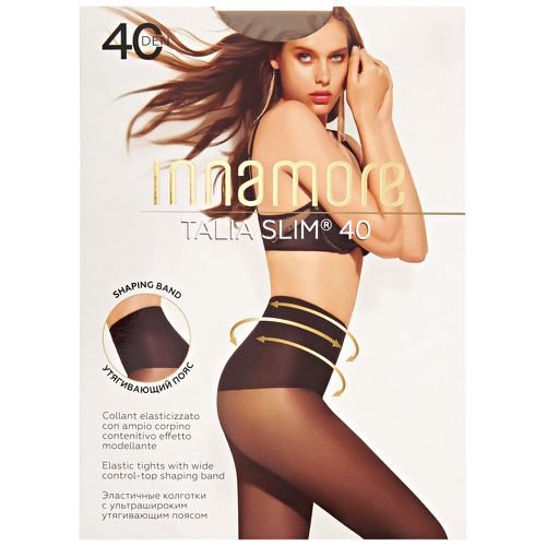 

Колготки женские Innamore Talia Slim miele размер 3 40 den, 80 г