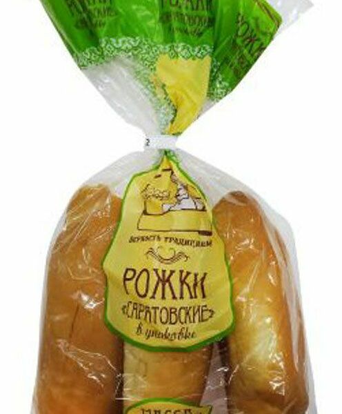 Рожок Саратовский хлебокомбинат имени Стружкина Саратовский, 3 шт.