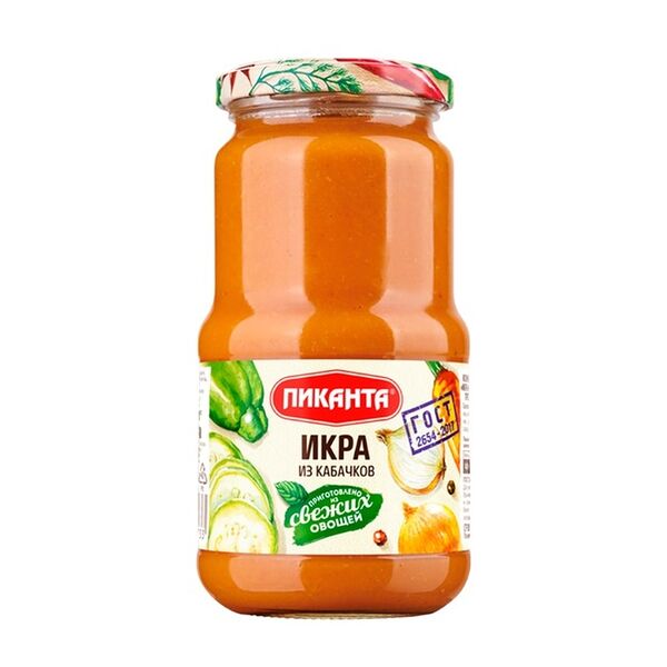 Икра кабачковая Пиканта 450г