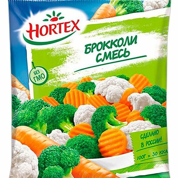 Смесь овощная быстрозамороженная Hortex с брокколи