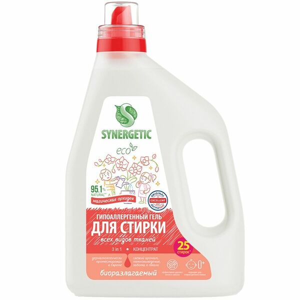 Гель для стирки Synergetic Магическая орхидея 1.5 л