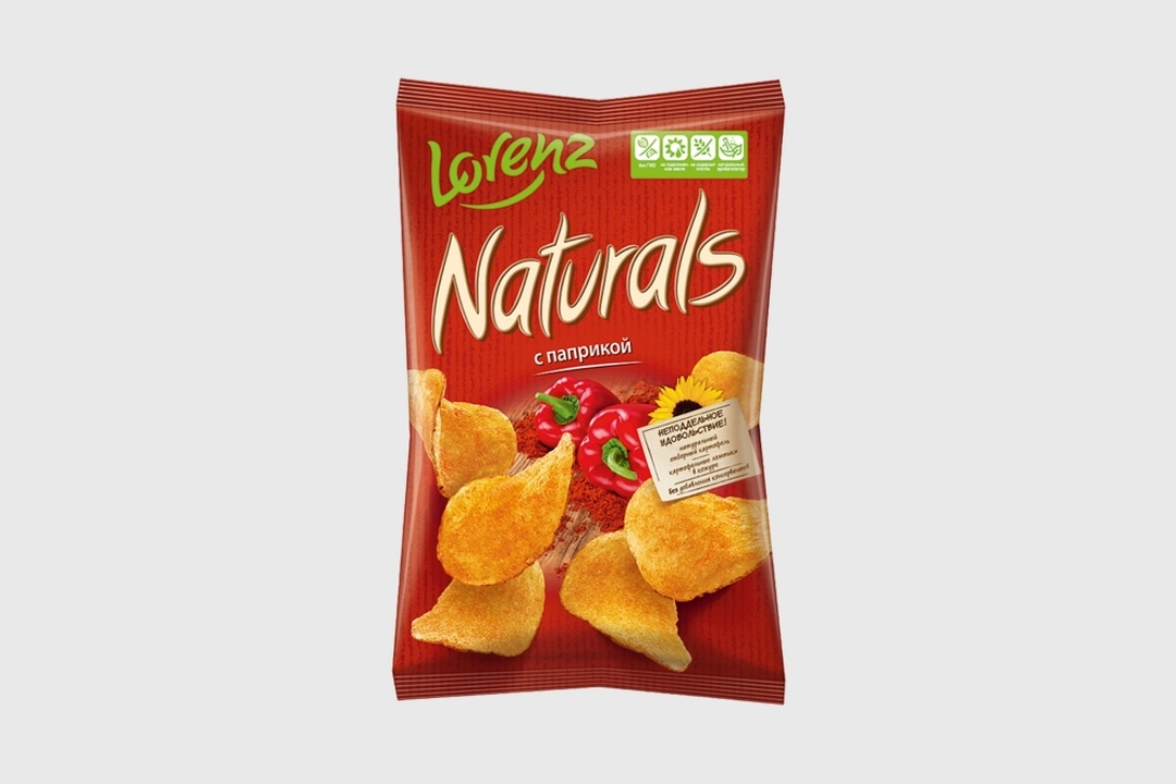

Картофельные чипсы Lorenz Naturals с паприкой 100 г
