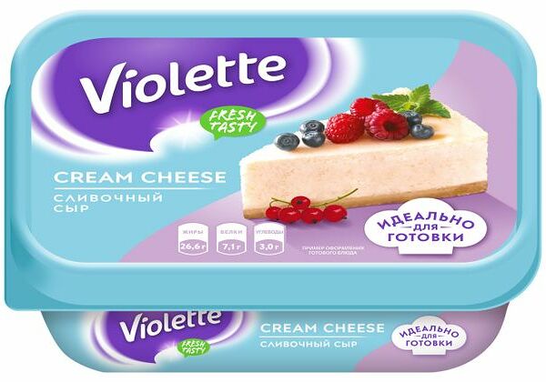Сыр творожный Violette Cream Cheese сливочный 70% 180 г