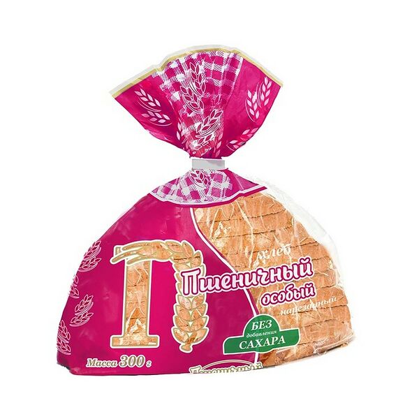 Хлеб пшеничный особый подовый нарез упак 300г Слуцкий х/з с доб