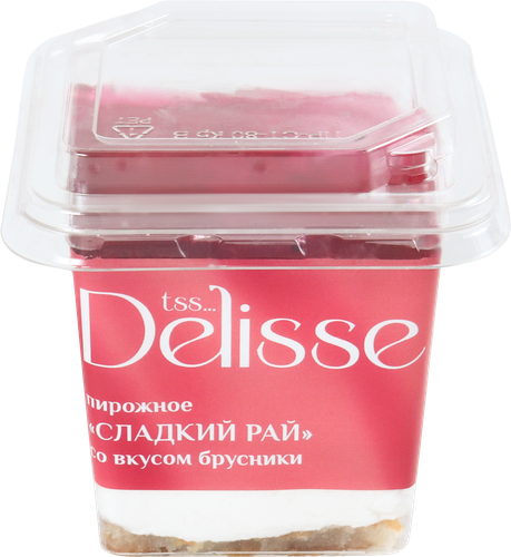 

Пирожное Delisse Сладкий рай со вкусом брусники 130 г