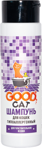 Шампунь для кошек GOOD Cat гипоаллергенный, для чувствительной кожи, 250г
