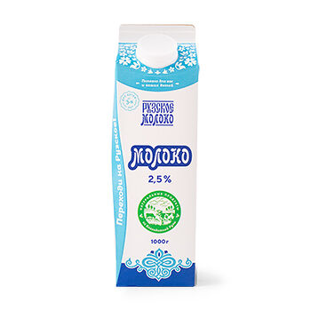 Молоко пастеризованное Рузское молоко 2,5%