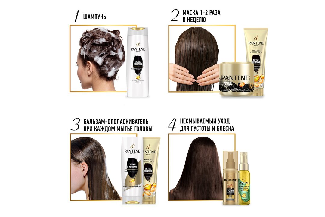 

Шампунь для волос Pantene густые и крепкие 300 мл