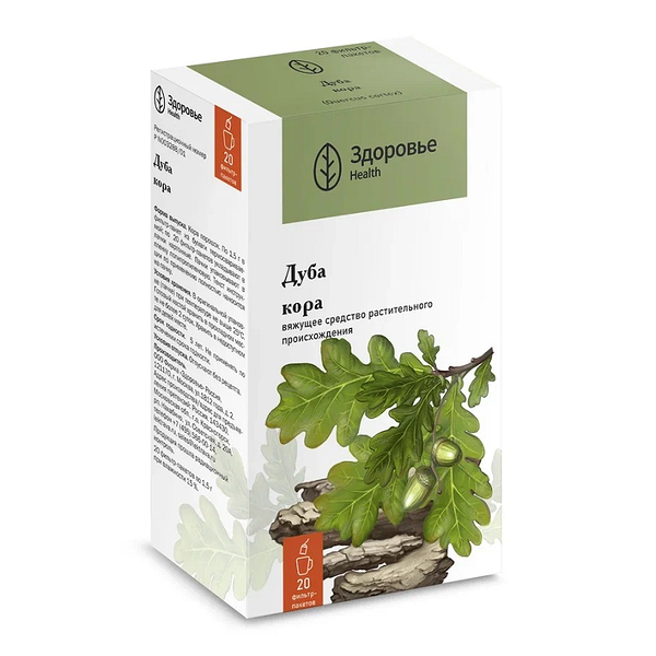 Дуба кора фильтр-пакеты 20 шт.