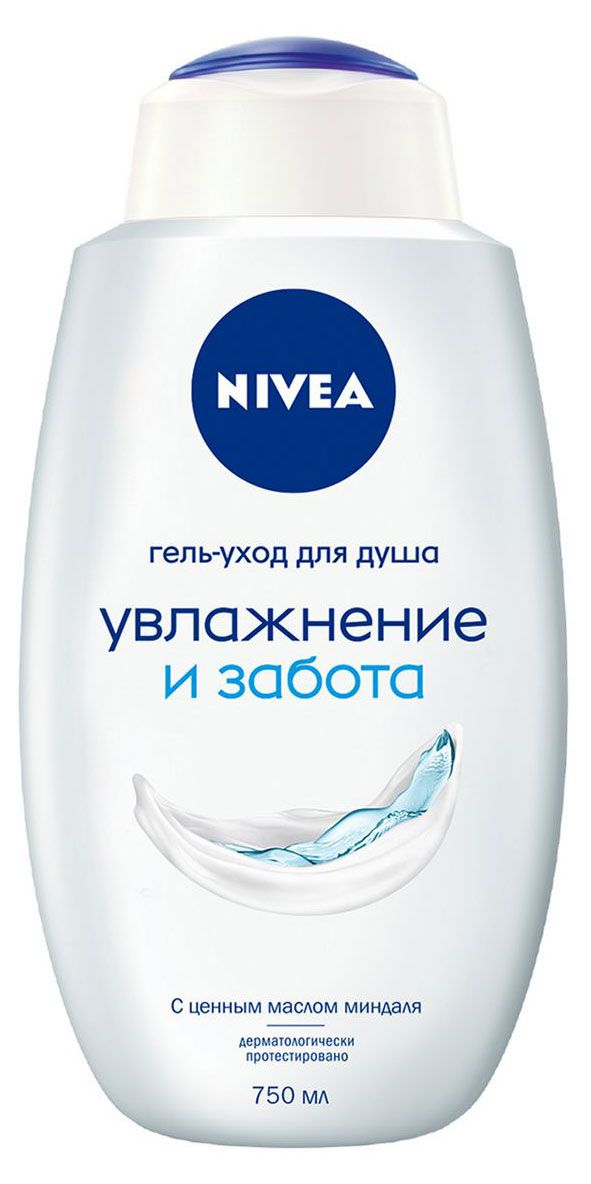 

Крем-гель для душа Nivea Нежное увлажнение с ценным маслом миндаля, 750 мл