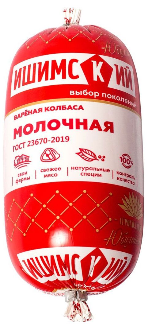 

Колбаса Ишимский мясокомбинат Молочная вареная 400 г