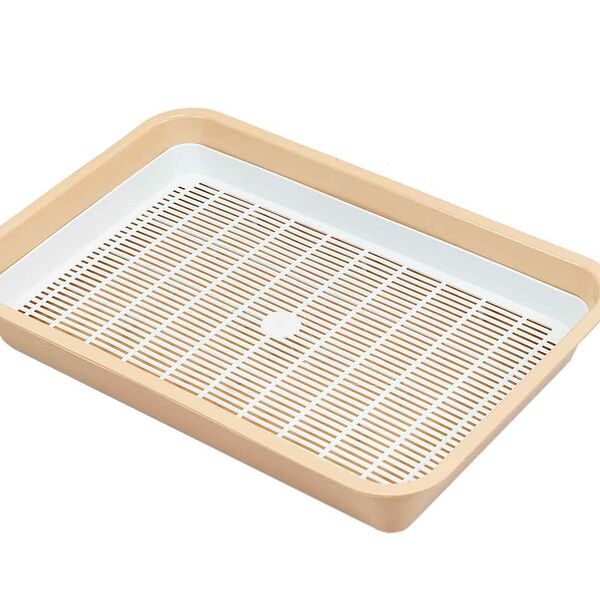 Туалет для кошек с сеткой HOMECAT бежевый, 40х26х6.5 см