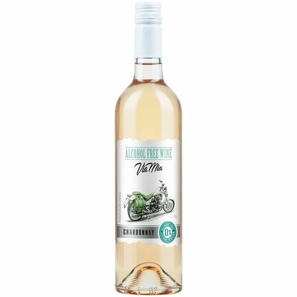 Вино Via Mia Сhardonnay белое полусладкое безалкогольное 750мл
